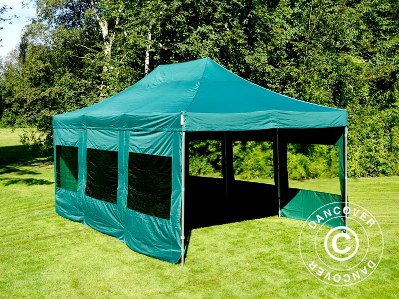 Flext. Pro 4x6m Green Top Frame & Sidewalls GL
