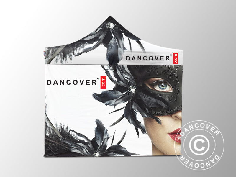 Flext. Xtr 4x4m White Top & Frame+swk+CusDPrint