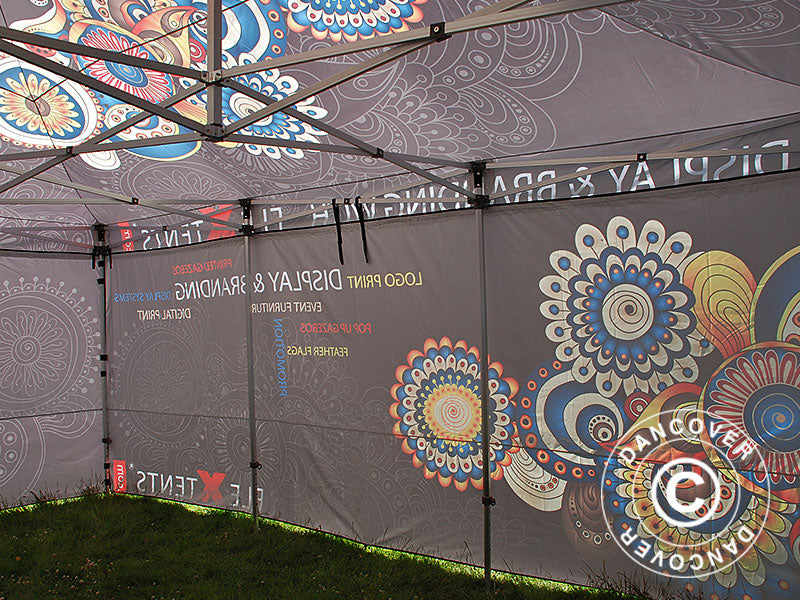 Flext. Xtr 4x6m White Top &Frame+swk+CusDPrint