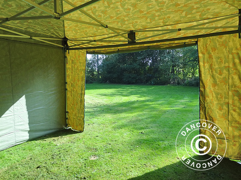 Pop up gazebo FleXtents Xtreme 50 4x4 m Camouflage/Military, incl. 4 sidewalls