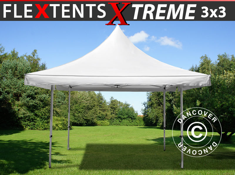 Pop up aiatelk FleXtents Xtreme 50 Pagoda Xtreme 50 3x3m/(4x4m) Valge