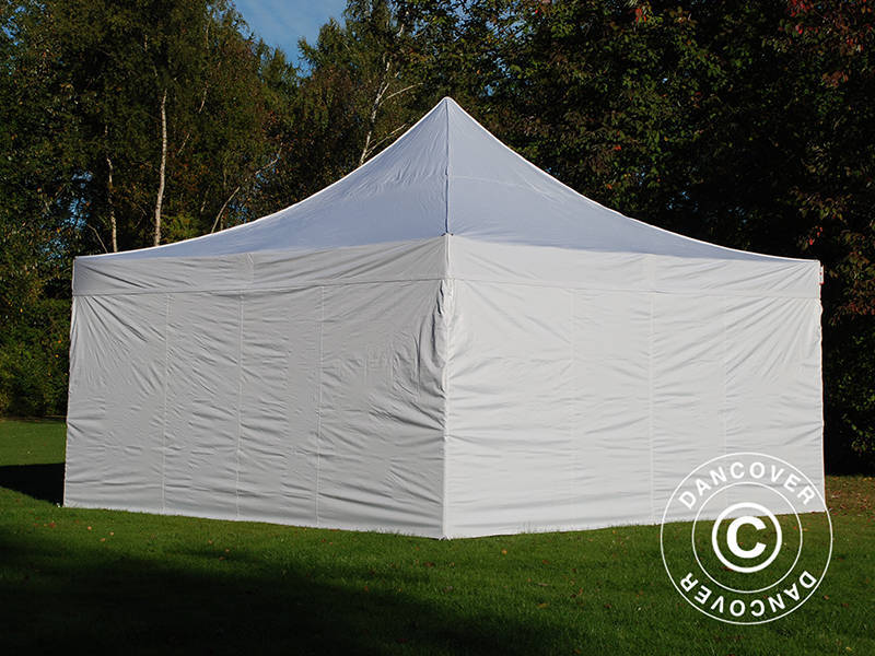 Pikateltta FleXtents Xtreme 50 5x5m Valkoinen, sis. 4 sivuseinää