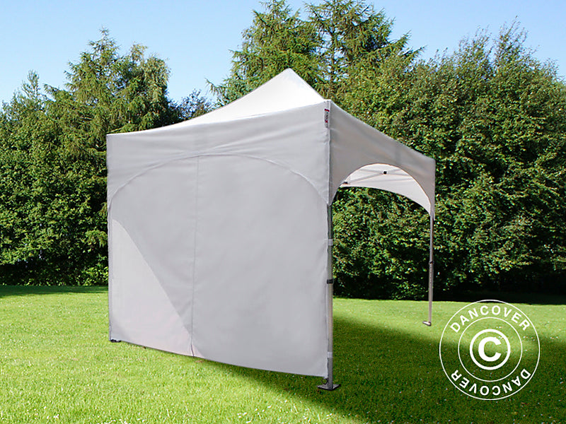Saliekamā nojume FleXtents PRO "Arched" 3x3m Balts, ar 4 sānu sienām