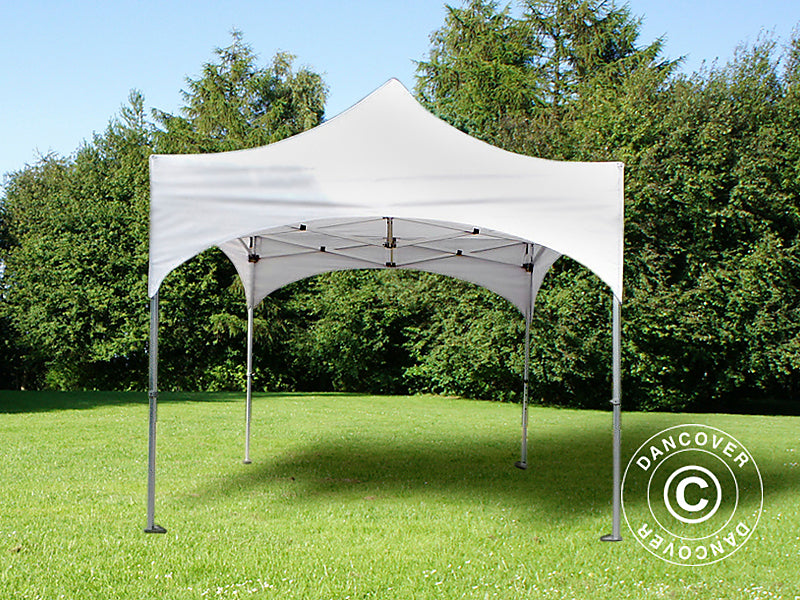 Carpa plegable FleXtents PRO "Arched" 3x3m Blanco, Incl. 4 lados