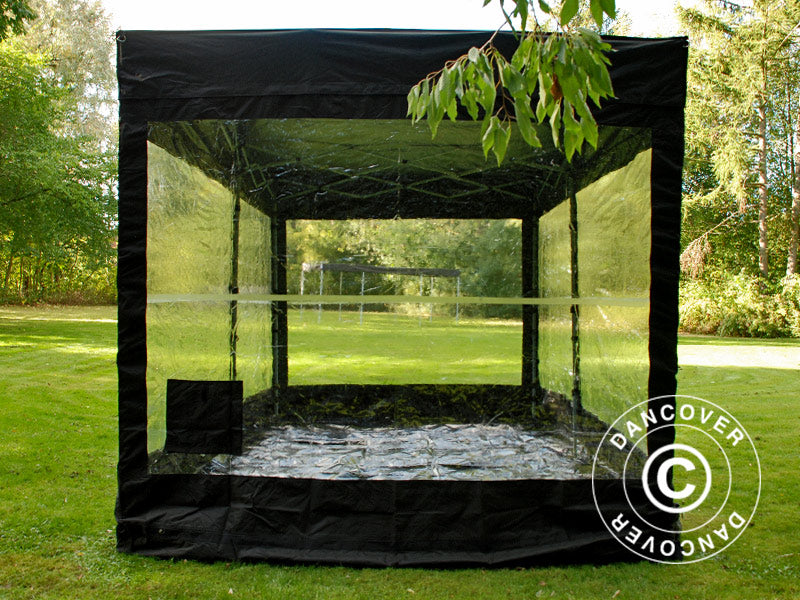 Garagem dobrável, FleX Carcover, 3x6m, Preto