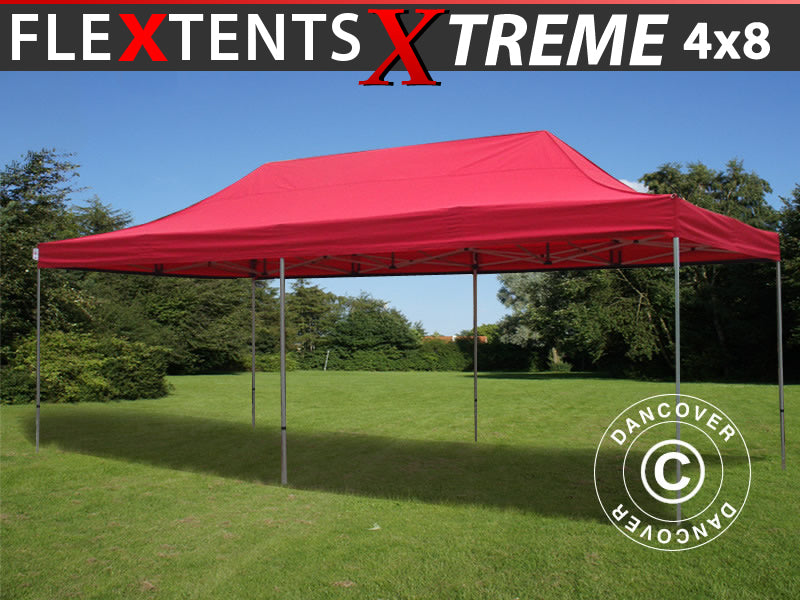 Gazebo pieghevole FleXtents Xtreme 60 4x8m Rosso