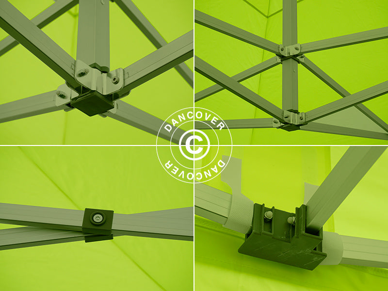 Tente pliante FleXtents Xtreme 50 4x4m Néon jaune/vert