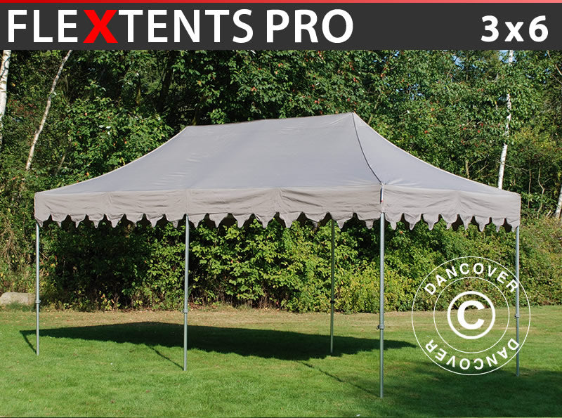 Brzo sklopivi paviljon FleXtents PRO "Morocco" 3x6m Latte
