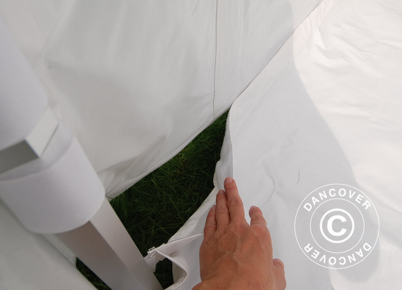 Tenda Dobrável FleXtents PRO Trapezo 3x6m Branco, incl. 4 paredes laterais