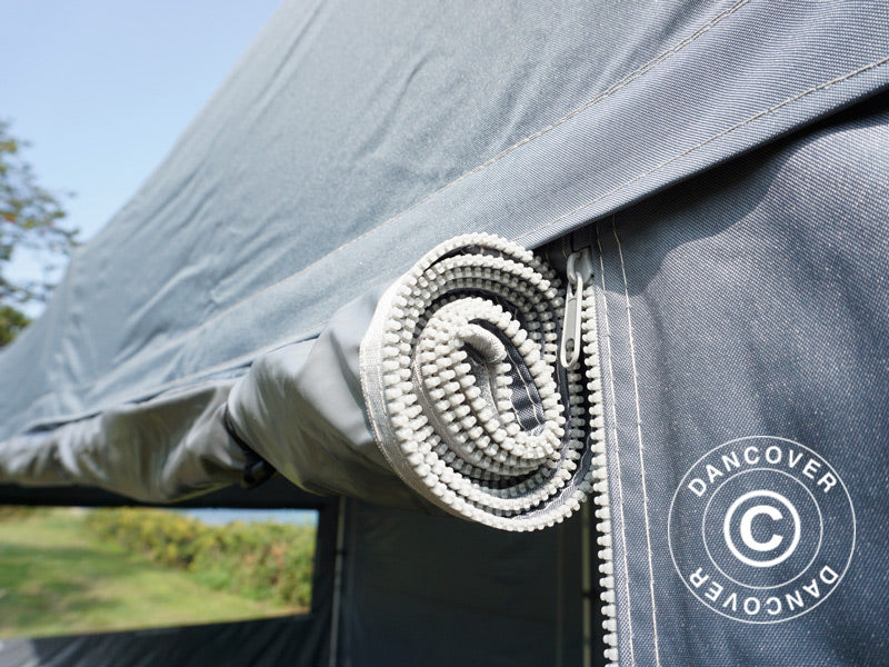 Carpa plegable FleXtents PRO Trapezo 3x6m Gris, Incl. 4 lados