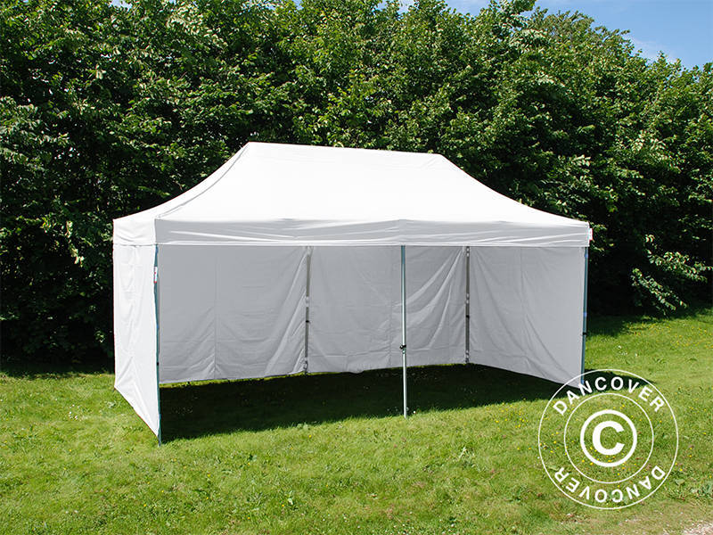 Pop up gazebo FleXtents® Xtreme 50, Medical & Emergency tent, 3x6 m, White, incl. 6 sidewalls