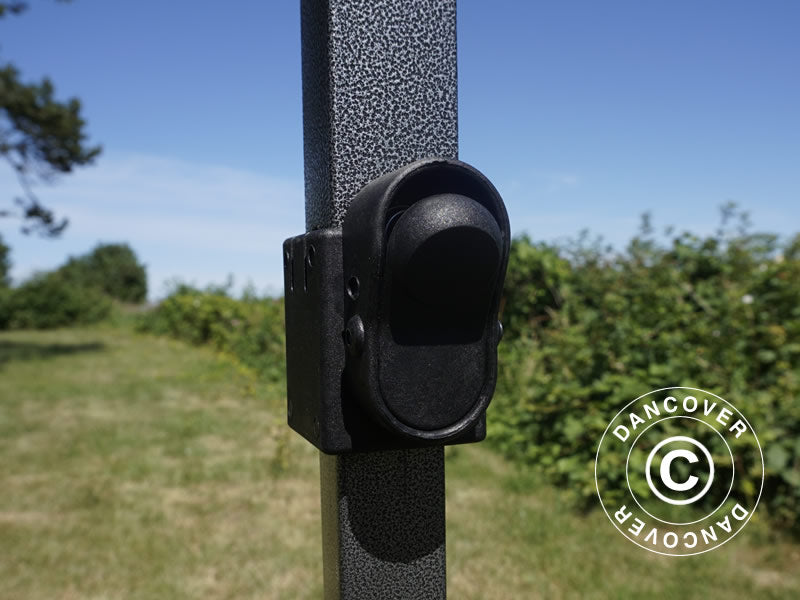 Pikateltta FleXtents Basic v.3, 3x6m Musta, sis. 4 sivuseinää