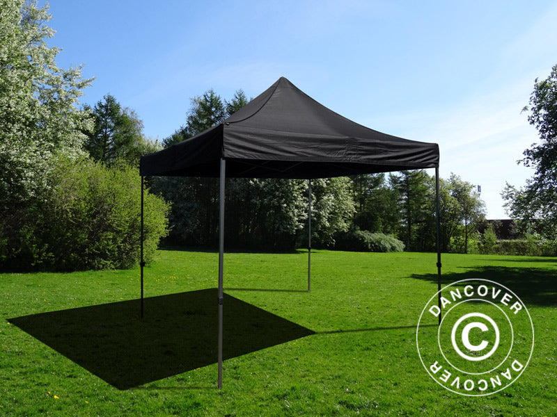 Carpa plegable FleXtents Basic v.3, 3x3m Negro