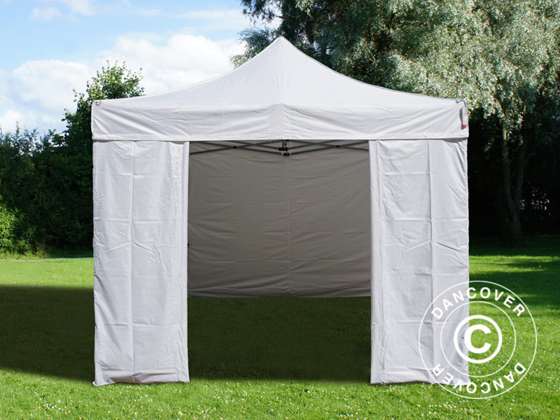 Pop up aiatelk FleXtents Basic v.3, 3x3m Valge, kaasas 4 külgseinad