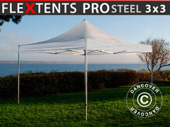 Faltzelt FleXtents PRO Steel 3x3m Transparent – Jetzt kaufen