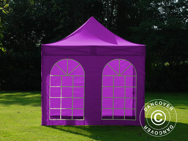 Pop up aiatelk FleXtents PRO Steel 3x3 Lilla, kaasas 4 külgseinad