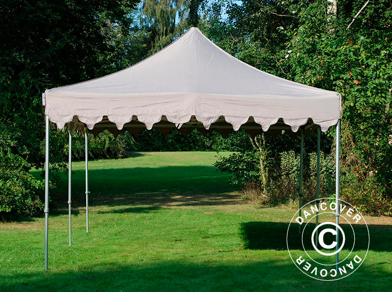 Saliekamā nojume FleXtents PRO Steel "Morocco" 4x8m Latte