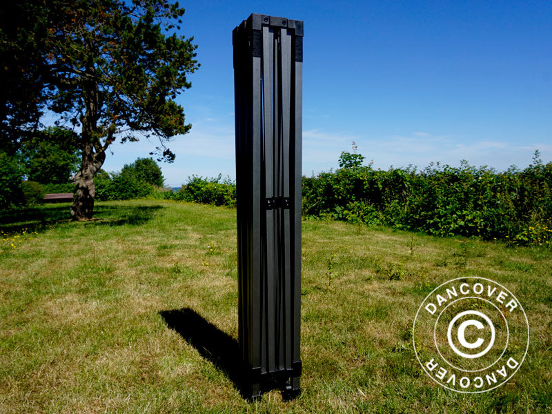 Carpa plegable FleXtents Basic v.3, 4x4m Negro