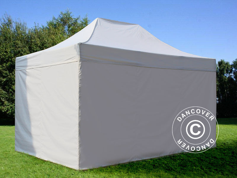 Tenda Dobrável FleXtents PRO Steel 3x4,5m, Branco, incl. 4 paredes laterais