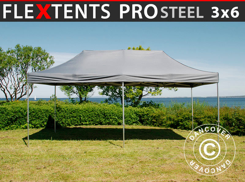Flext. Pro Steel 3x6m Grey Top+Frame YU+GL