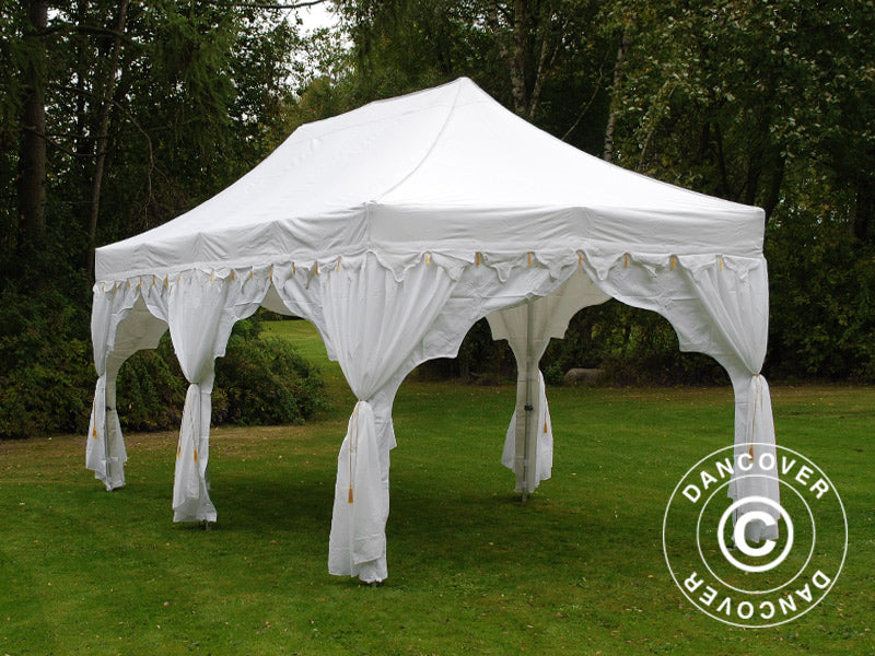 Saliekamā nojume FleXtents PRO Steel "Raj" 3x6m Balts/Zelts