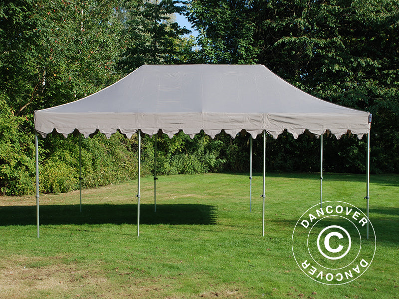 Tenda Dobrável FleXtents PRO Steel "Morocco" 4x6m Latte, inclui 8 paredes laterais