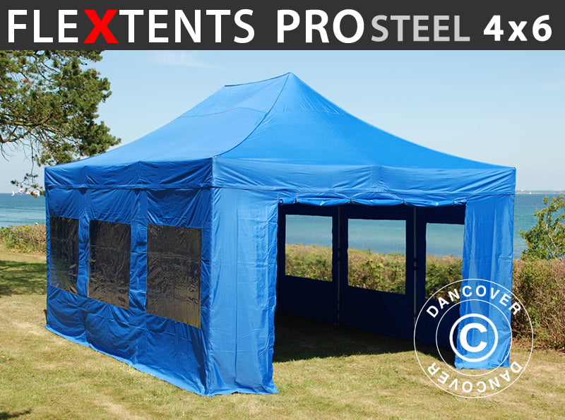 Flext. Pro Steel 4x6m Blue Top+Frame+SWK YU+GL