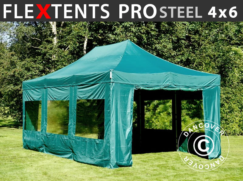 Flext. Pro Steel 4x6m Green Top+Frame+SWK YU+GL