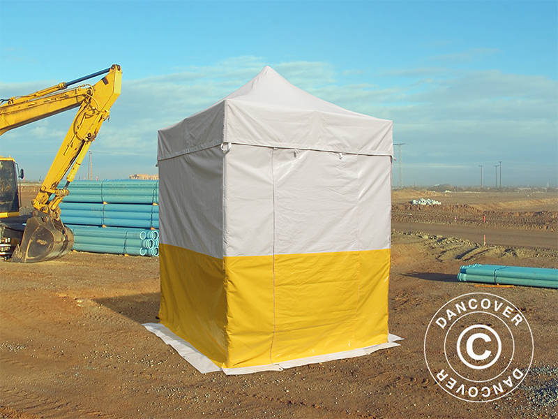 Pop-up aiatelk FleXtents® PRO 2x2m, PVC, töötelk, tuldtõkestav, sisaldab 4 külgseina