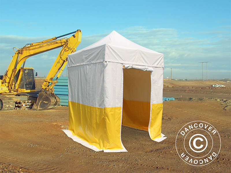 Pop-up aiatelk FleXtents® PRO 2x2m, PVC, töötelk, tuldtõkestav, sisaldab 4 külgseina
