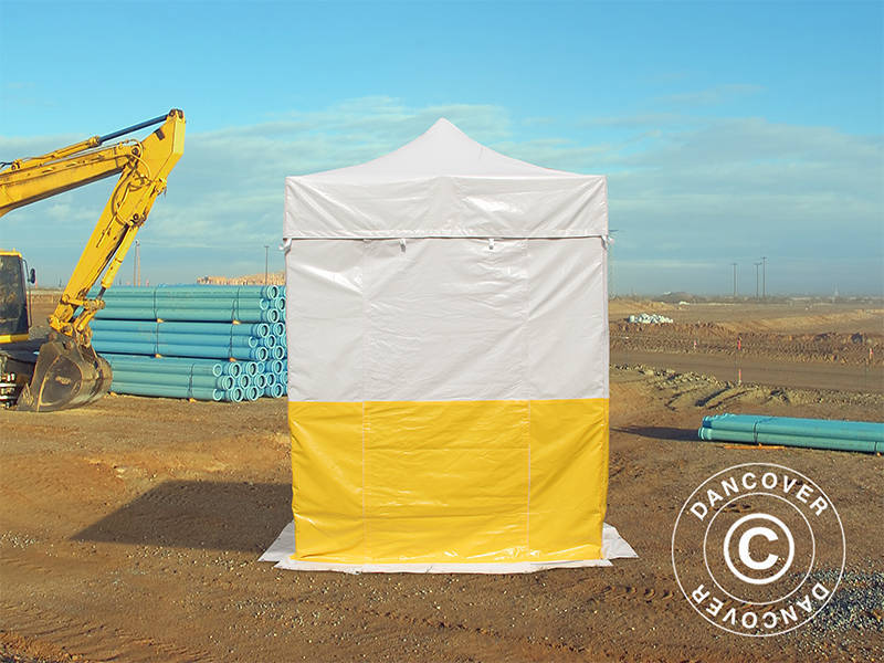 Pop-up aiatelk FleXtents® PRO 2x2m, PVC, töötelk, tuldtõkestav, sisaldab 4 külgseina