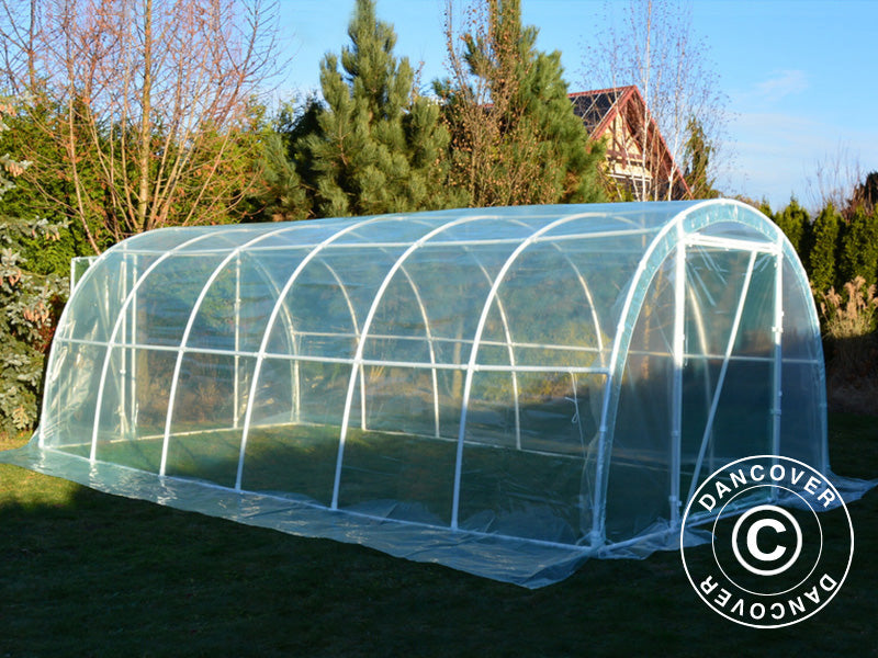 Polytunnel Greenhouse 130, 3x6x2.1 m, 18 m², Transparent
