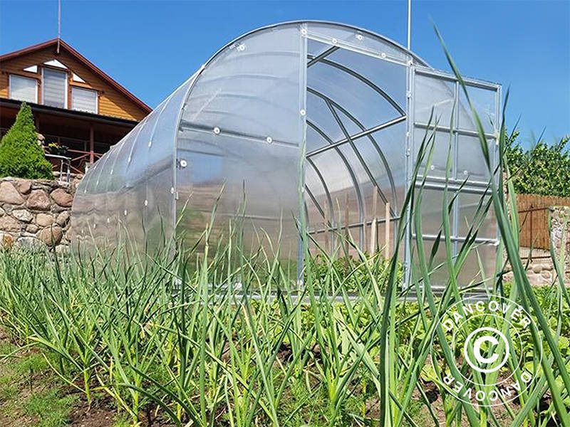 Greenhouse polycarbonate TITAN Arch 320, 12 m², 3x4 m, Silver