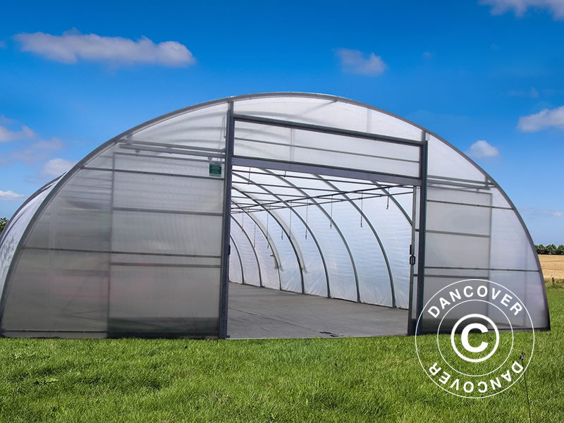 Commercial greenhouse tunnel, 10x15x3.7 m, Transparent