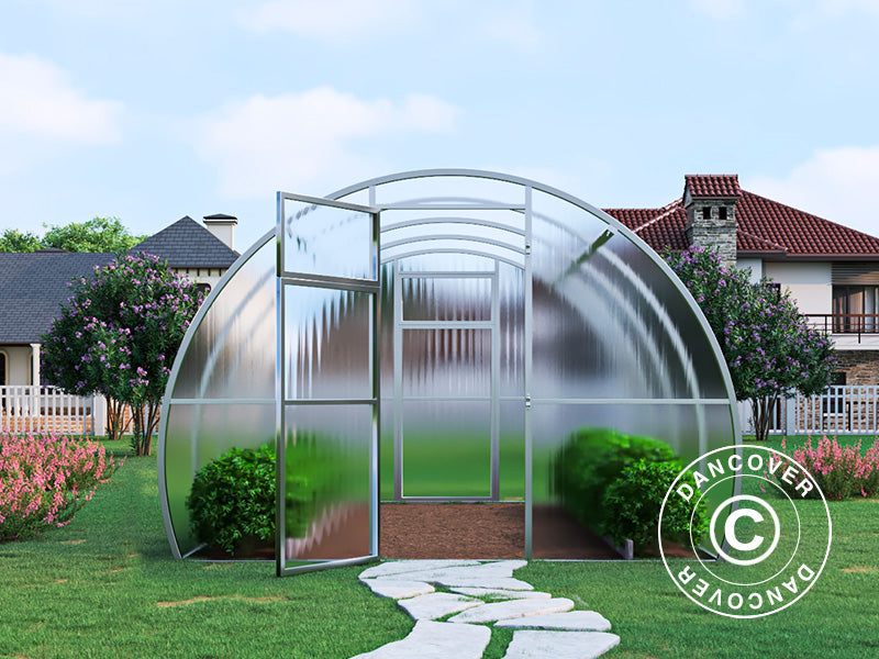 Greenhouse polycarbonate, Strong NOVA 12 m², 3x4 m, Silver