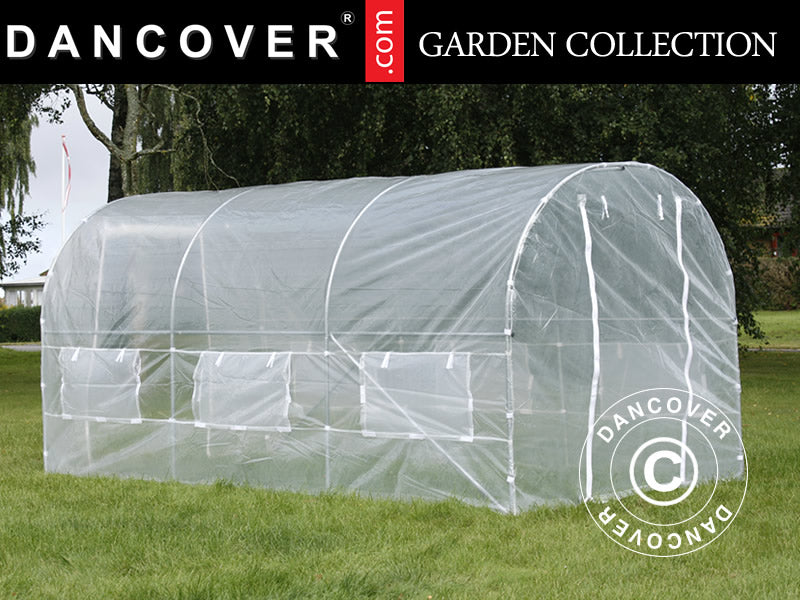Polytunnel Staklenik 2x4,5x2m, 9m², Prozirni
