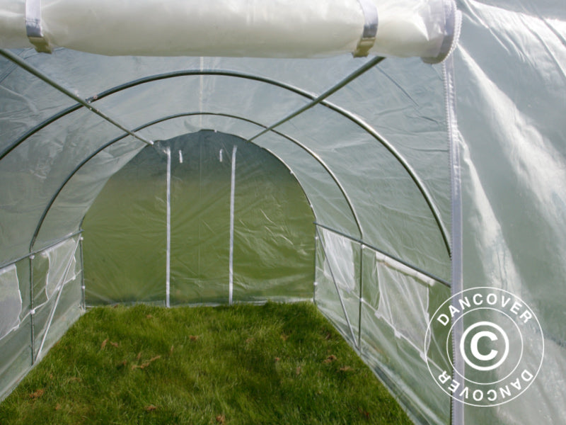 Polytunnel Greenhouse 3x4.5x2 m, 13.5m², Transparent