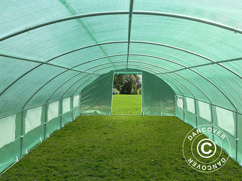 Polytunnel Greenhouse 4x10.6x2 m, 42.4 m², Green