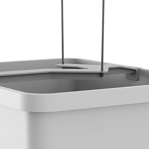 Planter, CURT CUCUMBER, w/stake and water tank, Light Grey