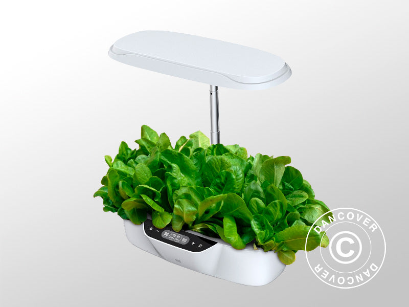 Hydroponic-Pflanzkasten mit LED-Wachstumslicht, 0,204x0,40x0,195m, Weiß