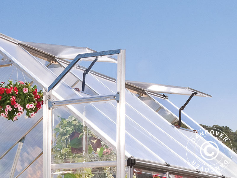 Greenhouse Polycarbonate Balance 8.9 m², Palram/Canopia, 2.44x3.67x2.29 m, Silver
