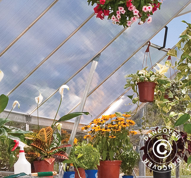 Greenhouse Polycarbonate Balance 8.9 m², Palram/Canopia, 2.44x3.67x2.29 m, Silver