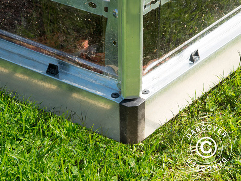 Lean-to Greenhouse Polycarbonate, 3.05 m², Palram/Canopia, 1.25x2.44x2.25 m, Silver