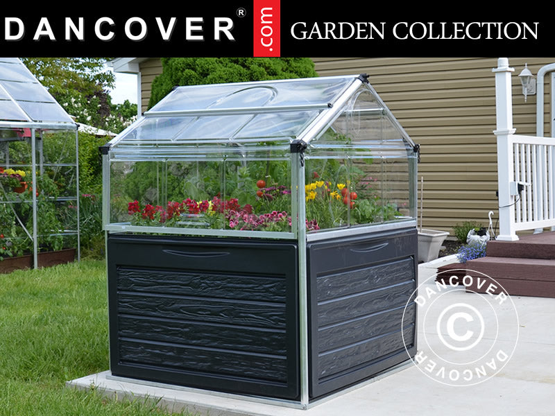 Mini kasvihuone PLANT INN, Palram/Canopia, 1,18x1,18x1,48m, Kirkas