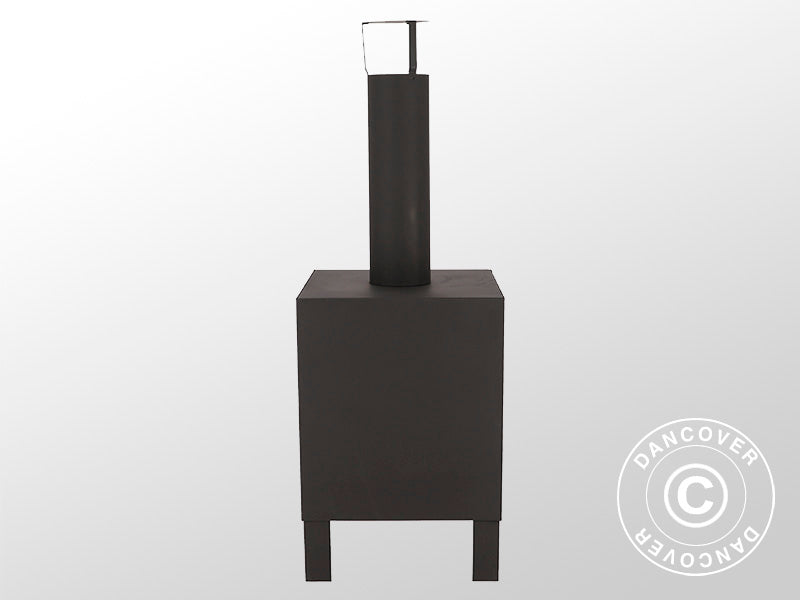 Outdoor fireplace, 38x38x108 cm, Black