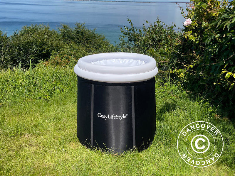 Kylmäallas, Ø80x75cm, 300L, Musta/Valkoinen