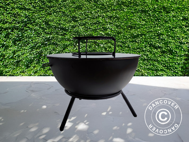 Fire Bowl Half Sphere, Ø60x40/65 cm, Black