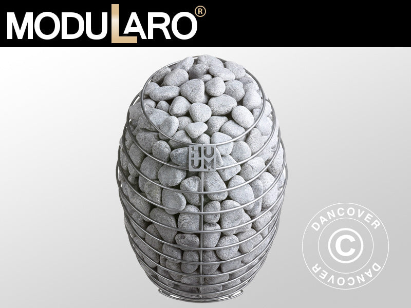 Sauna Heater incl. stones, 6kW, Silver