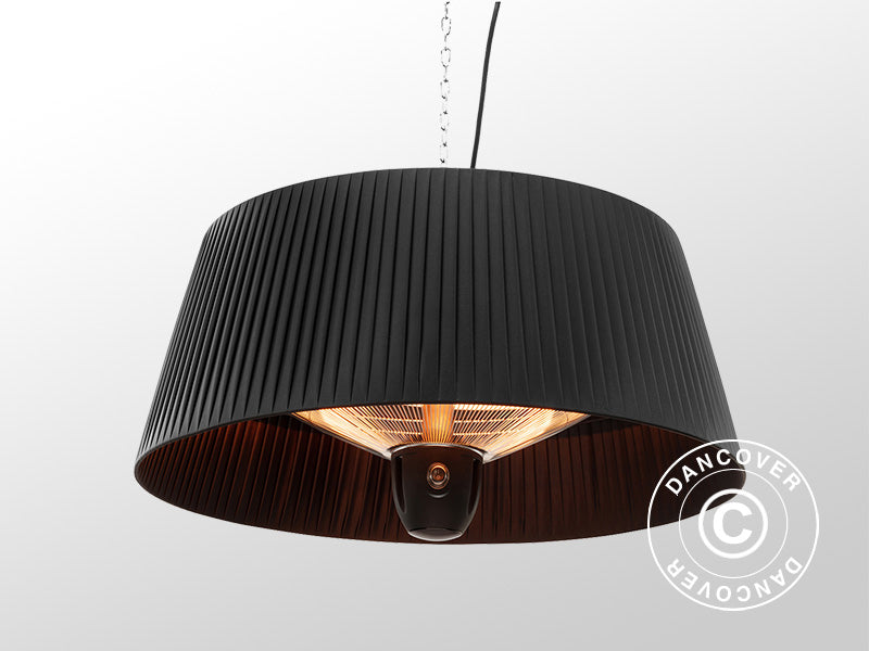 Piekarams halogēna terases sildītājs IKEMA ar Tālvadības Pulti, 1500W, Melns