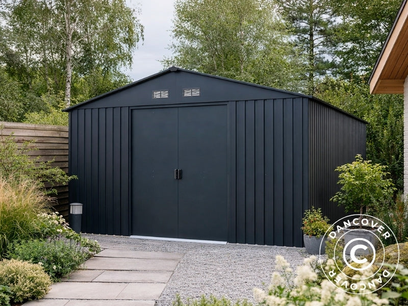 Metal Shed 3.22x3.67m Anthracite – Buy online at Dancover